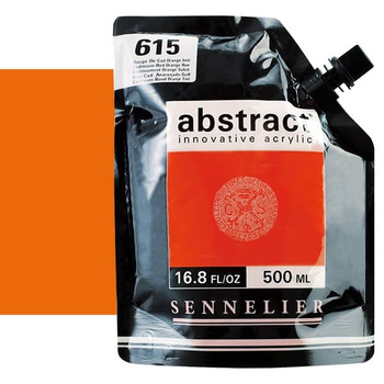 Sennelier Abstract Acrylic Cadmium Red Orange Hue 500ml