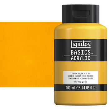 Liquitex Basics Acrylic Paint Cadmium Yellow Deep Hue 400ml
