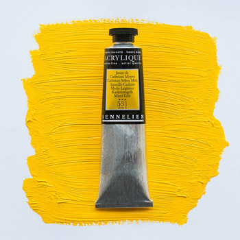Sennelier Extra Fine Artist Acrylics - Cadmium Yellow Medium, 60ml