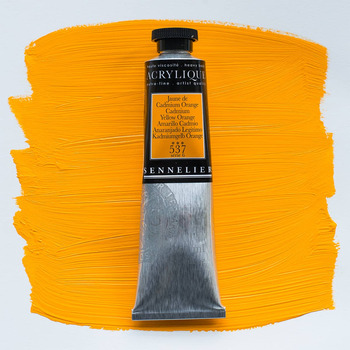 Sennelier Extra Fine Artist Acrylics - Cadmium Yellow Orange, 60ml