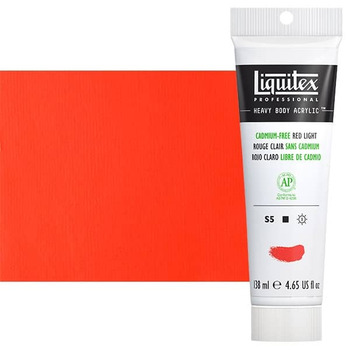 Liquitex Heavy Body Acrylic - Cadmium-Free Red Light, 4.65oz Tube