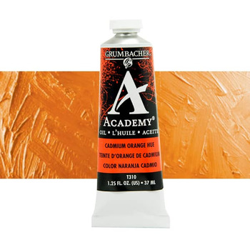 Grumbacher Academy Oil Color 37 ml Tube - Cadmium Orange Hue