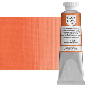 LUKAS Studio Oil Color - Cadmium Orange Hue, 37ml