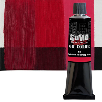 Soho Artist Oil Color Cadmium Red Deep Hue, 170ml Tube