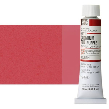 Holbein Extra-Fine Artists' Oil Color 20 ml Tube - Cadmium Red Purple