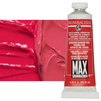 MAX Water-Mixable Oil Color 37 ml Tube - Cadmium Vermilion