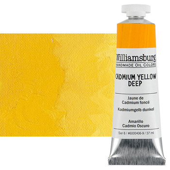 Williamsburg Handmade Oil Paint - Cadmium Yellow Deep, 37ml