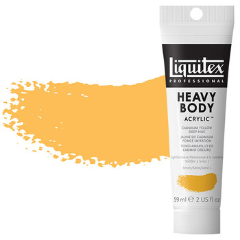 Liquitex Heavy Body Acrylic - Cadmium Yellow Deep Hue, 2oz Tube