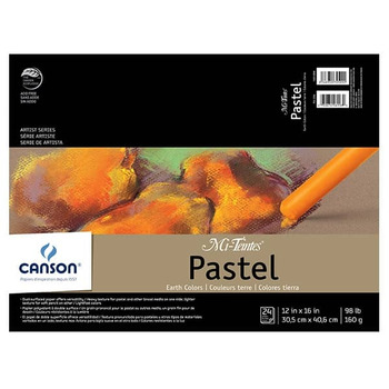 Canson Mi-Teintes Pastel Pad 12x16" - Earth Tones