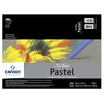 Canson Mi-Teintes Pastel Pad 12x16" - Gray Tones
