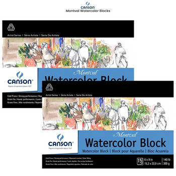 Canson Montval Watercolor Blocks and Rolls