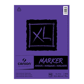 Canson XL Marker Pad 100 Sheets 9" x 12"