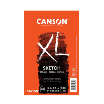Canson XL Sketch 5-1/2" x 8-1/2", 100 Sheets