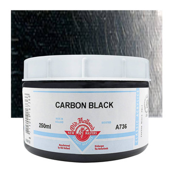 Old Holland New Masters Classic Acrylic Colors Carbon Black 250 ml