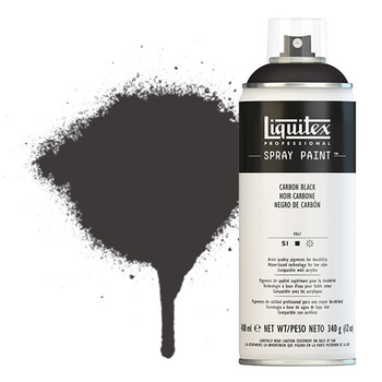 Liquitex Professional Spray Paint 400ml Can - Carbon Black