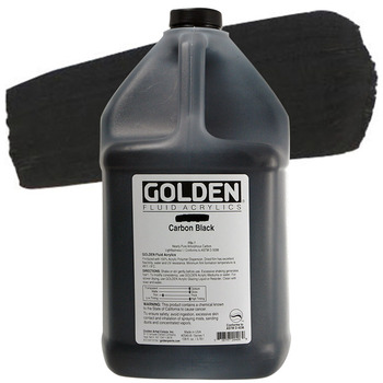 GOLDEN High Flow Acrylics Carbon Black 1 gallon