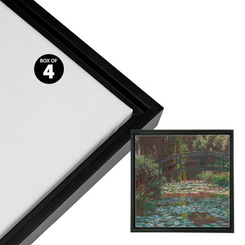 Cardinali Renewal Core Floater Frame -  Black 20"x20", Open Back (Box of 4)