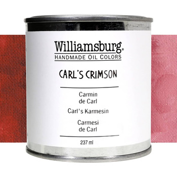 Williamsburg Handmade Oil Paint - Carls Crimson, 237ml Can