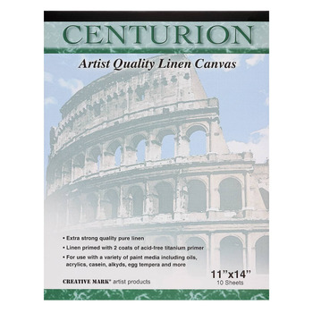 Centurion Linen Canvas Pad 11x14" 10 Sheets , 11oz Acrylic Primed