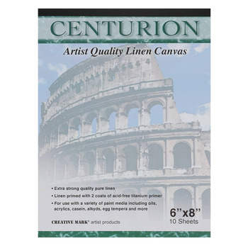 Centurion Linen Canvas Pad 6x8" 10 Sheets , 11oz Acrylic Primed