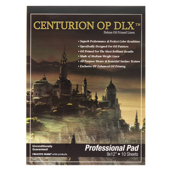 Centurion Deluxe Oil Primed Linen Pad 9"x12" (10 Sheets)
