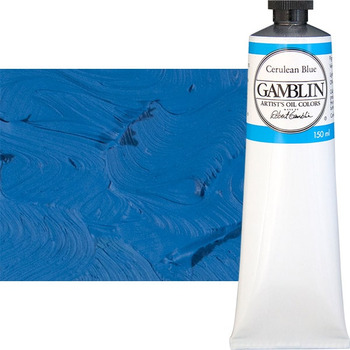 Gamblin Artists Oil - Cerulean Blue, 150ml Tube
