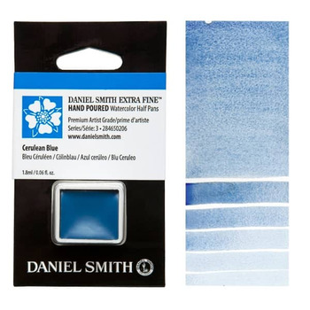 Daniel Smith Watercolor Half Pan - Cerulean Blue