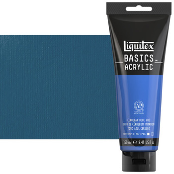 Liquitex Basics Acrylic Paint - Cerulean Blue Hue, 250ml Tube