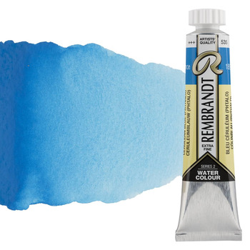 Rembrandt Artists' Watercolor, Cerulean Blue Phthalo 20ml Tube