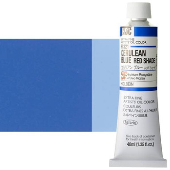 Holbein Extra-Fine Artists' Oil Color 40 ml Tube - Cerulean Blue Red Shade