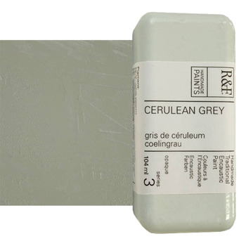 R&F Encaustic Handmade Paint 104 ml Block - Cerulean Grey