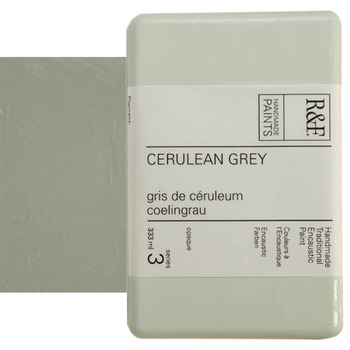 R&F Encaustic Handmade Paint 333 ml Block - Cerulean Grey