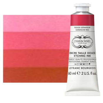 Charbonnel Etching Ink - Geranium Red, 60ml Tube