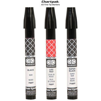 Chartpak AD Fine Tip Markers