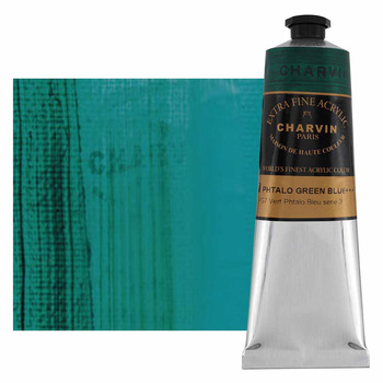 Charvin Extra-Fine Artists Acrylic - Phthalo Green Blue, 150ml