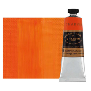 Charvin Extra-Fine Artists Acrylic - Diamond Orange, 60ml