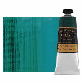 Charvin Extra-Fine Artists Acrylic - Phthalo Green Blue, 60ml
