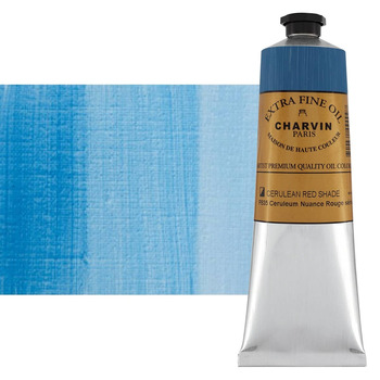 Charvin Professional Oil Paint Extra-Fine, Cerulean Blue Red Shade - 150ml