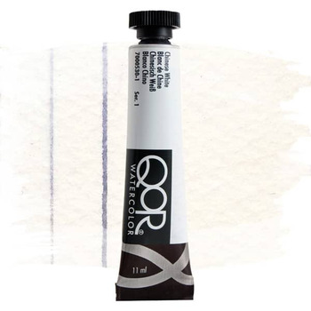 QoR Watercolor Paint - Chinese White, 11ml Tube