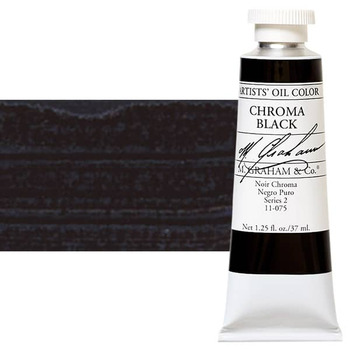 M Graham Oil Color 1.25Oz/37Ml Chroma Black