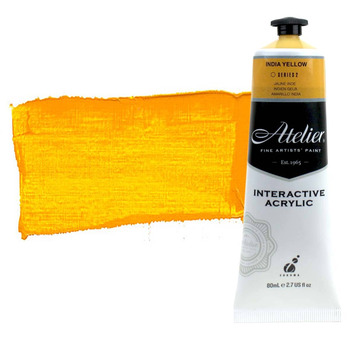 Chroma Atelier Interactive Artists Acrylic India Yellow 80 ml