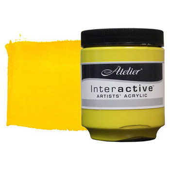 Interactive Professional Acrylic 237 ml Jar - Trans. Yellow
