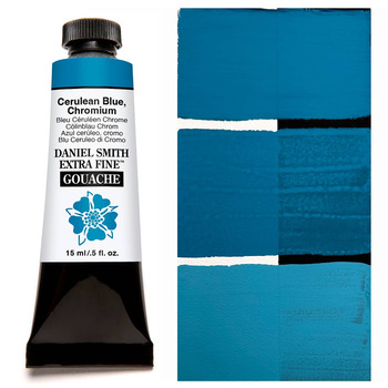 DANIEL SMITH Extra Fine GOUACHE Chromium Cerulean Blue, 15ml Tube