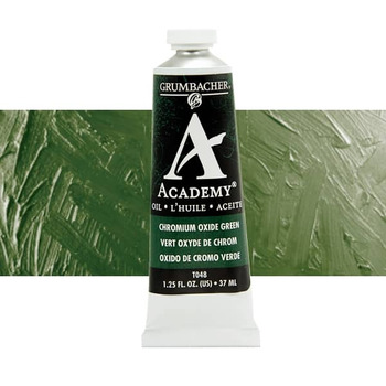 Grumbacher Academy Oil Color 37 ml Tube - Chromium Oxide Green