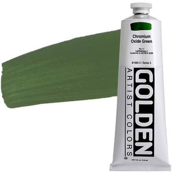 GOLDEN Heavy Body Acrylics - Chromium Oxide Green, 5oz Tube