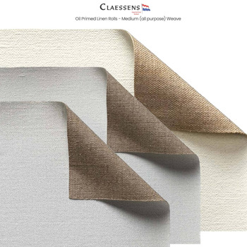 Claessens Oil Primed Medium Texture Linen Rolls