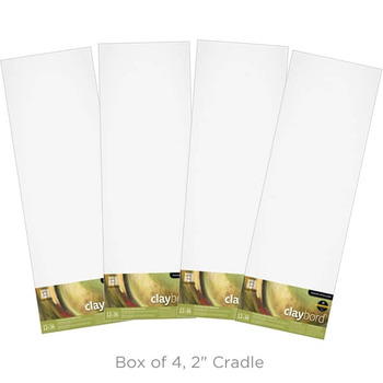 Ampersand Claybord Panel 2" Cradle - 12" x 36" (Box of 4)