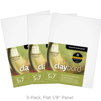 Ampersand Claybord Panel 1/8" - 5" x 7" (Pack of 3)