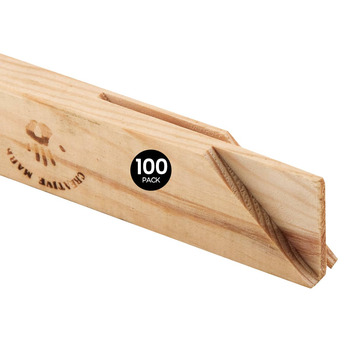Creative Mark 8" Solid Pine Wood Stretcher Strips (100-Pack)
