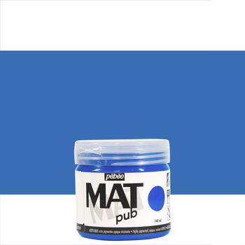 Pebeo Acrylic Mat Pub - Cobalt Blue, 140ml